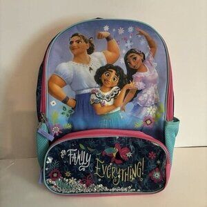 Disney Encanto 16" Kids Backpack Family Is Everything Luisa Mirabel And Isabella